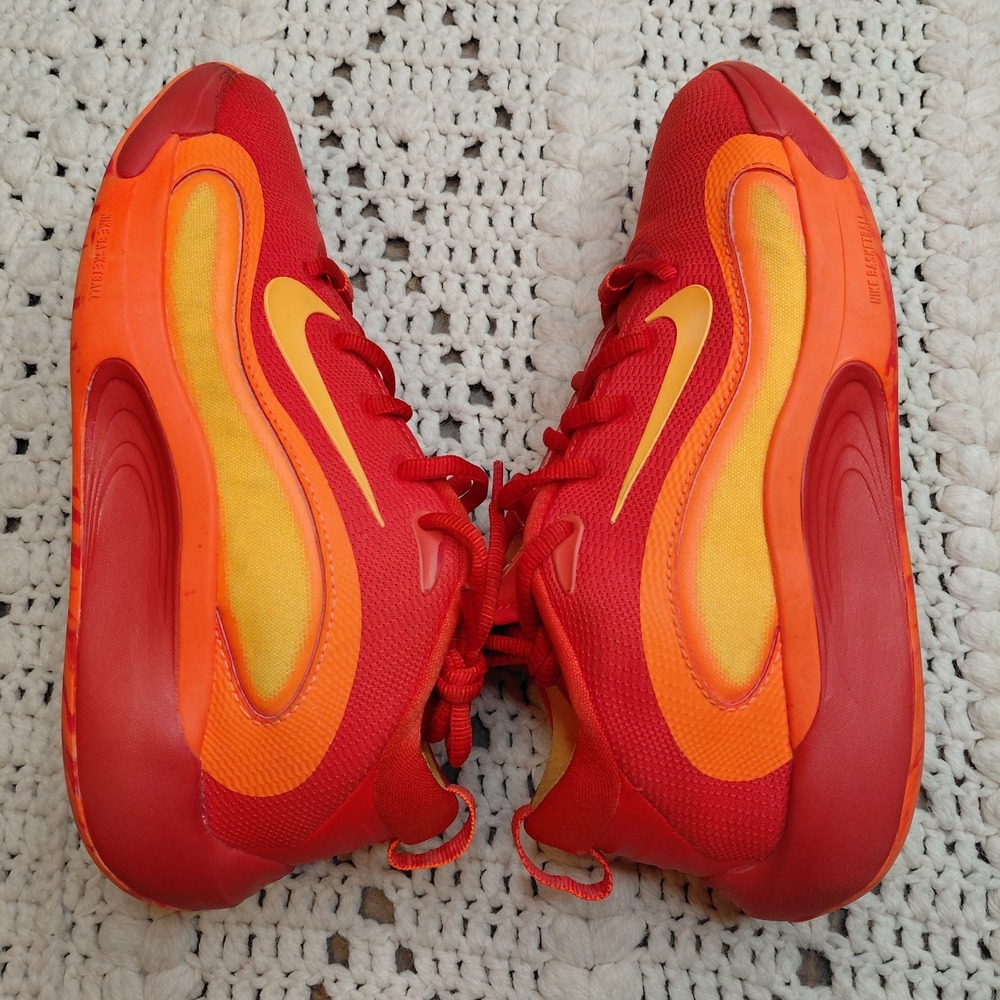 Nike Isofly Gs Basketball Shoes Youth 4 Sneaker Atomic Orange Glacier FN4384-800 - Picture 6 of 11